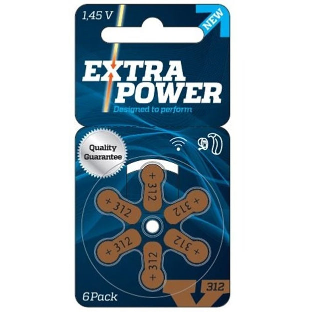 Pack 60 piles EXTRA_POWER 312 (10 plaquettes)