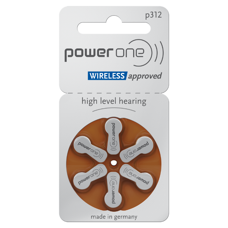 Piles auditives Powerone 0% mercure 312