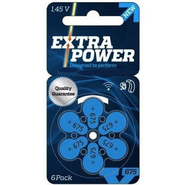 Pack 60 piles EXTRA_POWER 675 (10 plaquettes)