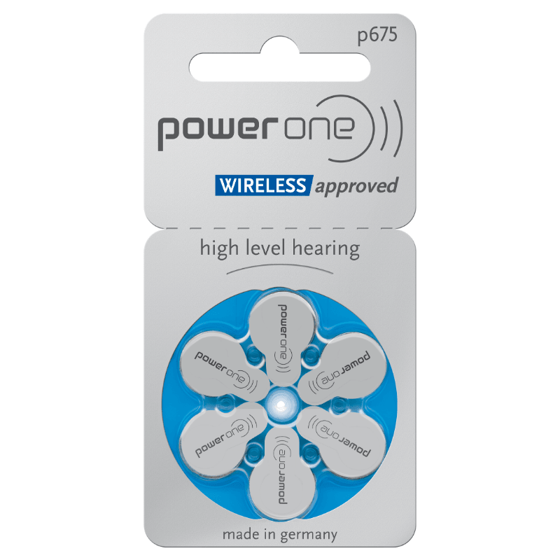 Piles auditives Powerone 0% mercure 675